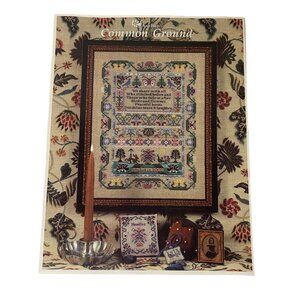 Just Nan Common Ground Cross Stitch Sampler Chart Birds Flowers Nature Vintage